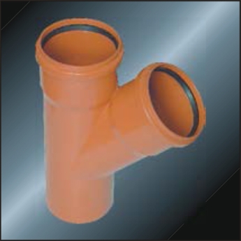 Bs5255/4514 Drainage Upvc Y-tee Rubber spigot Grey Color 